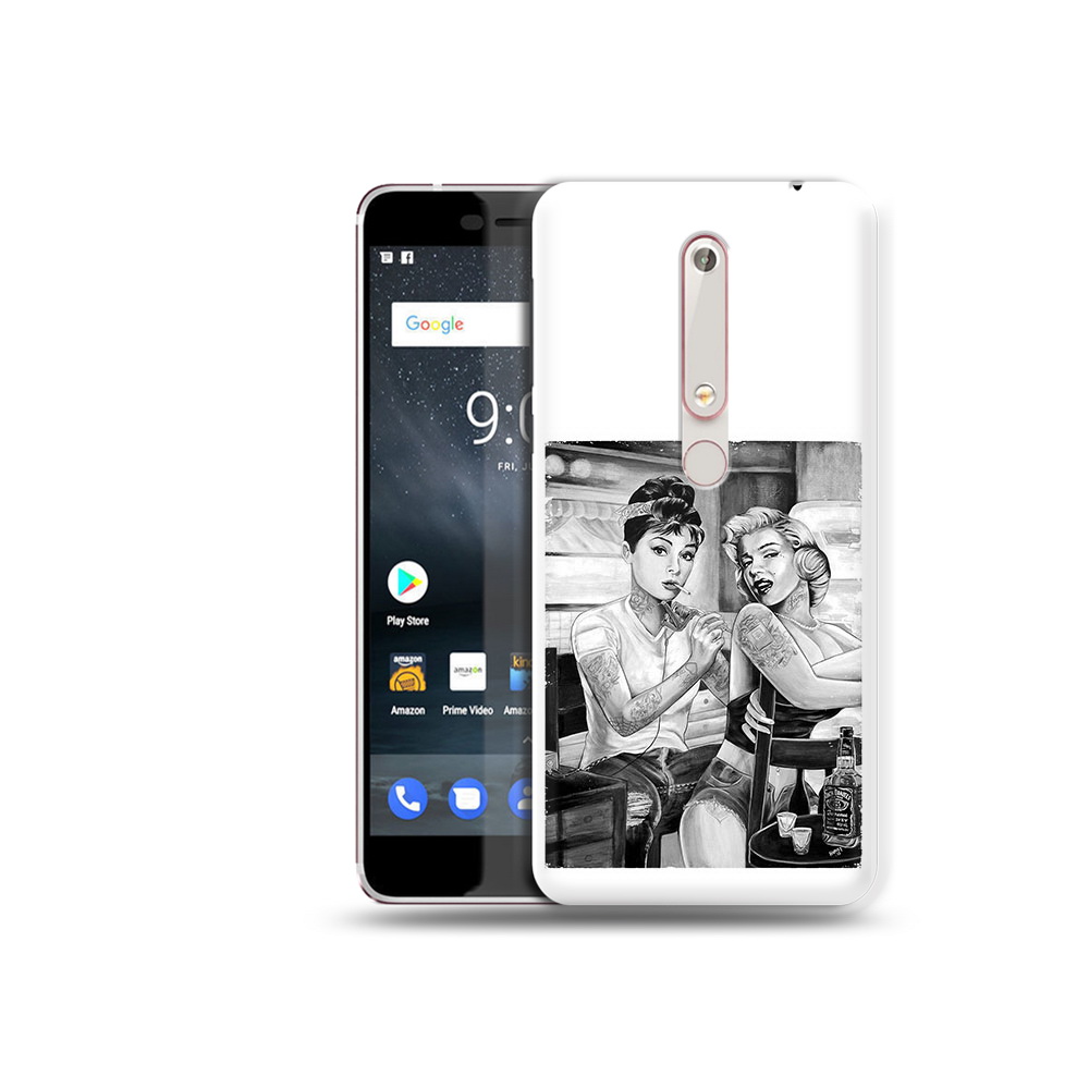 

Чехол MyPads Tocco для Nokia 6 тату мастер, Прозрачный, Tocco