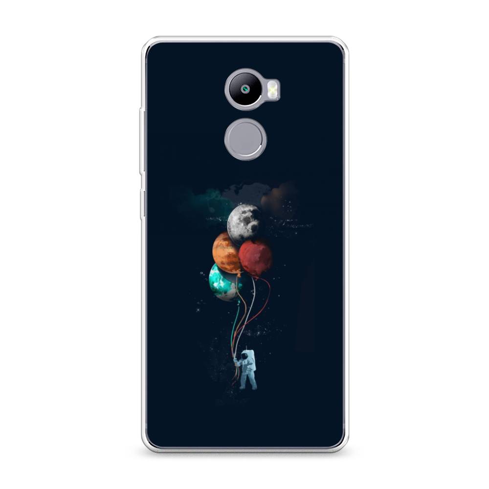 

Чехол на Xiaomi Redmi 4 "Космонавт с шариками", Разноцветный, 31150-4