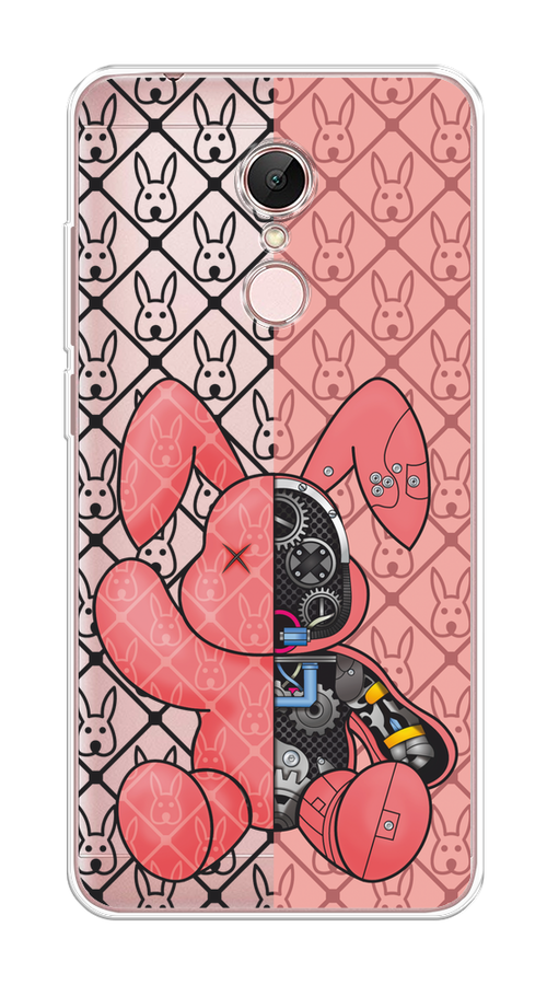 

Чехол на Xiaomi Redmi 5 "Киборг-заяц розовый", Розовый;прозрачный;черный, 33050-1