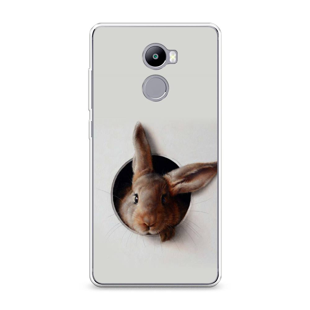 

Чехол на Xiaomi Redmi 4 "Любопытный кролик", Серый;коричневый, 31150-1