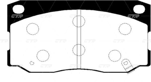

Тормозные колодки Ctr gk0482