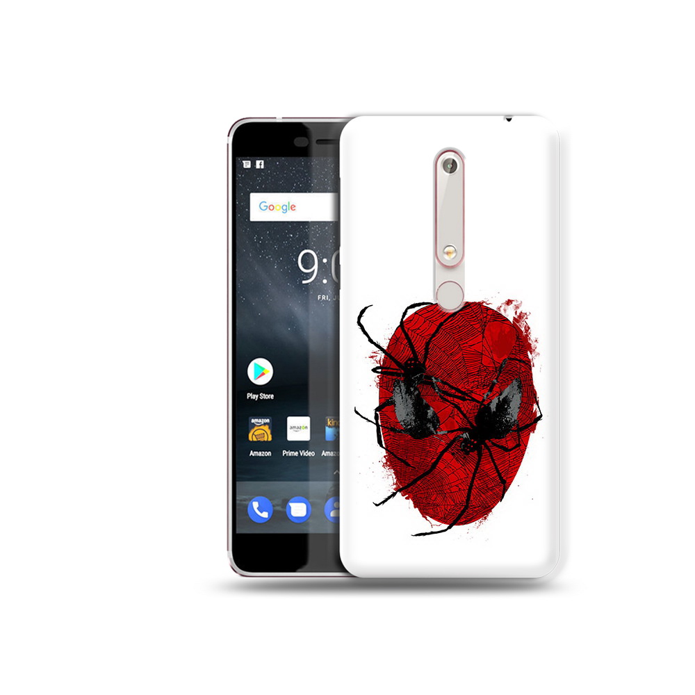 

Чехол MyPads Tocco для Nokia 6 человек паук, Прозрачный, Tocco