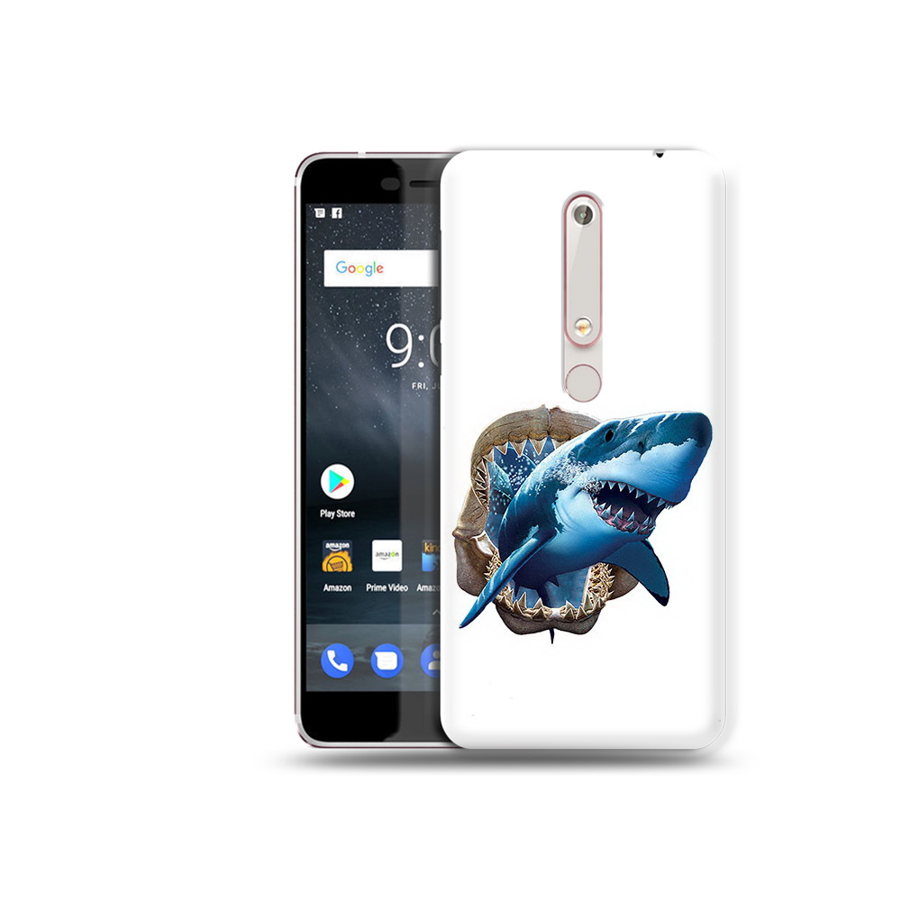 

Чехол MyPads Tocco для Nokia 6 челюсти, Прозрачный, Tocco