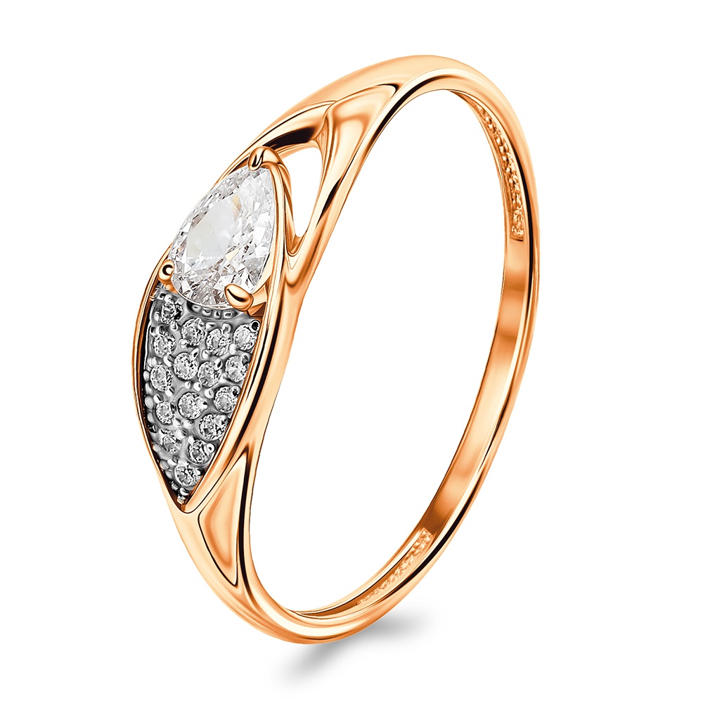 

Кольцо из золота р.  585Gold 301012594, фианит, 301012594