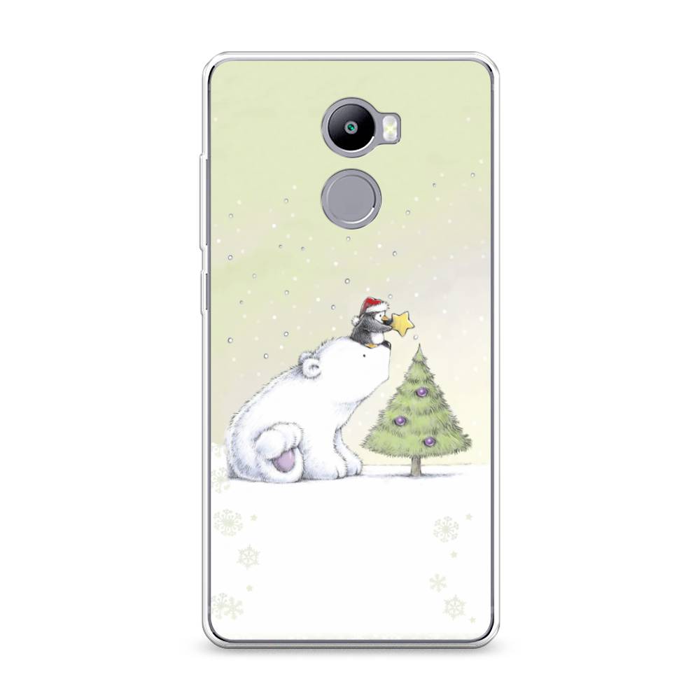 

Чехол на Xiaomi Redmi 4 "Украшение елки", Белый;бежевый, 31150-5