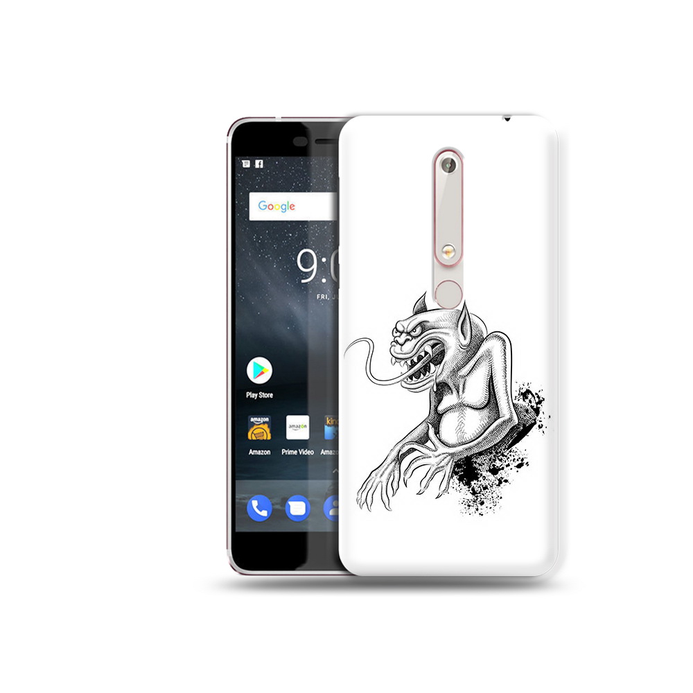 

Чехол MyPads Tocco для Nokia 6 чорт, Прозрачный, Tocco