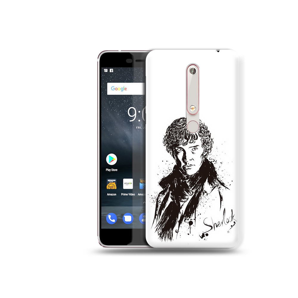 

Чехол MyPads Tocco для Nokia 6 шерлок холмс портрет, Прозрачный, Tocco