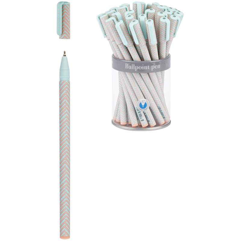 

Ручка шариковая Greenwich Line "Pastel chevron" 309345, синяя, 0.7 мм, 36 штук