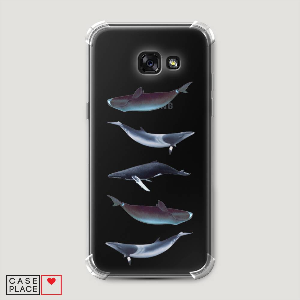

Чехол Awog на Samsung Galaxy A5 2017 / Самсунг A5 2017 "Киты арт 2", Серый, 20651-1