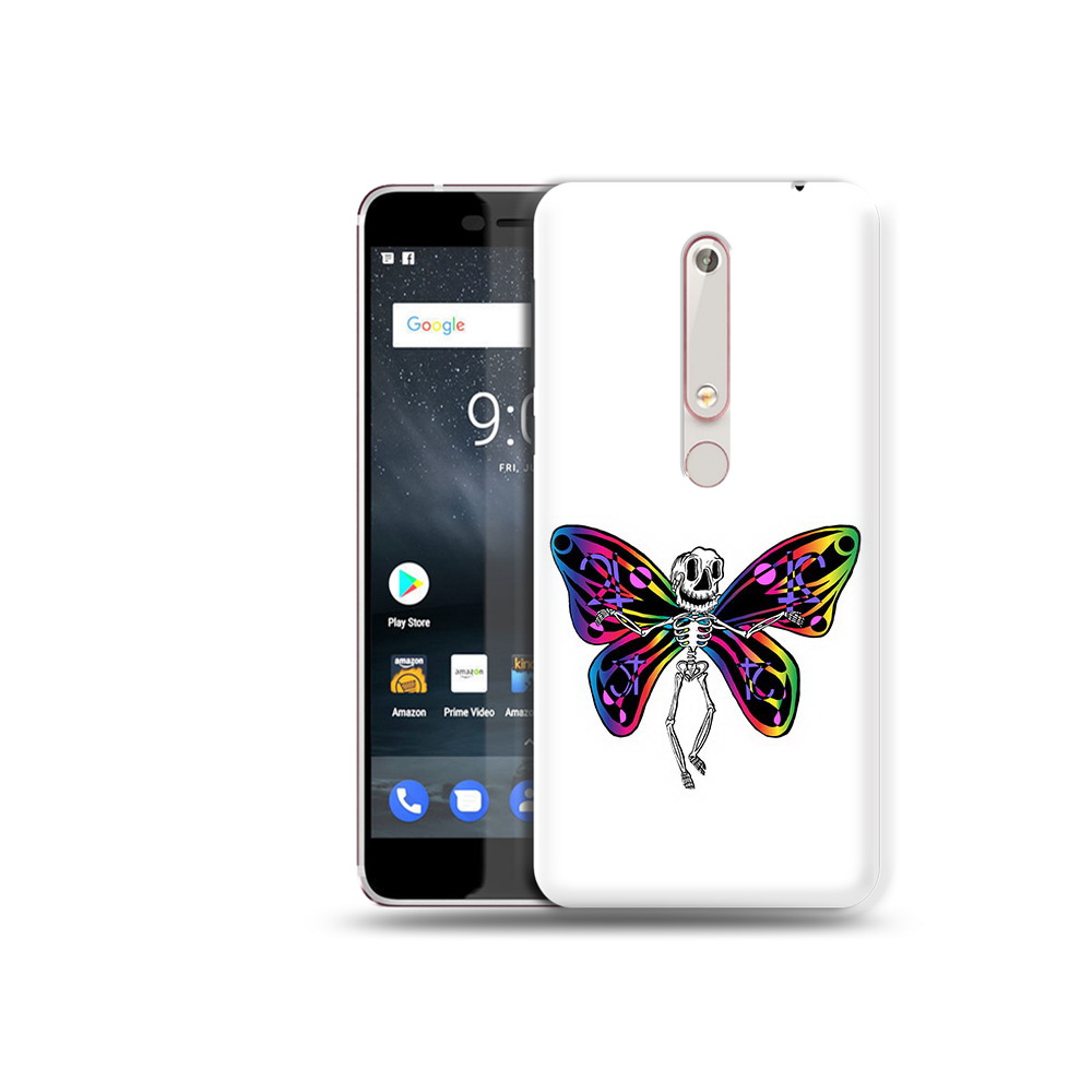 

Чехол MyPads Tocco для Nokia 6 эффект бабочки, Прозрачный, Tocco