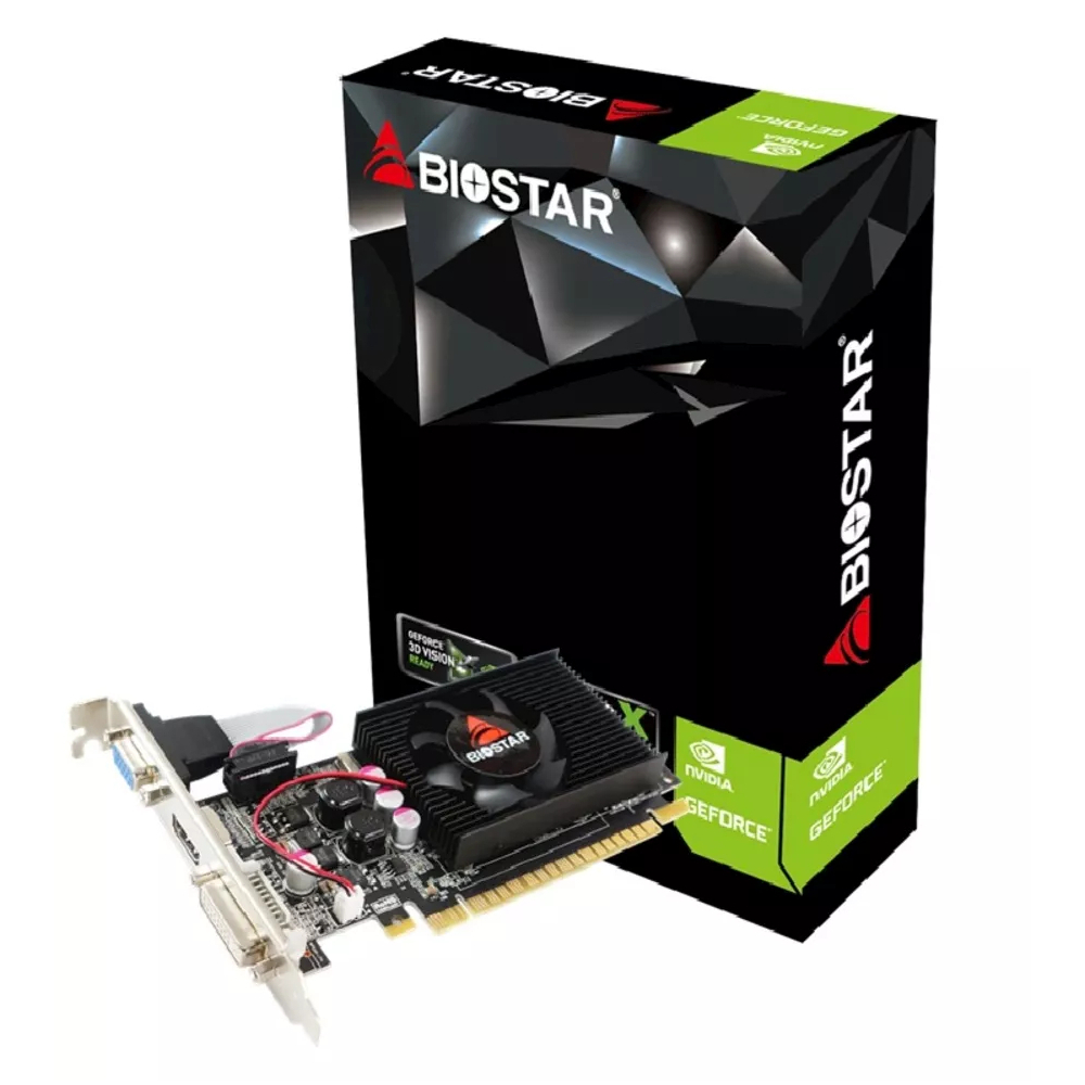 

Видеокарта Biostar NVIDIA GeForce GT 210, Черный, GeForce GT 210
