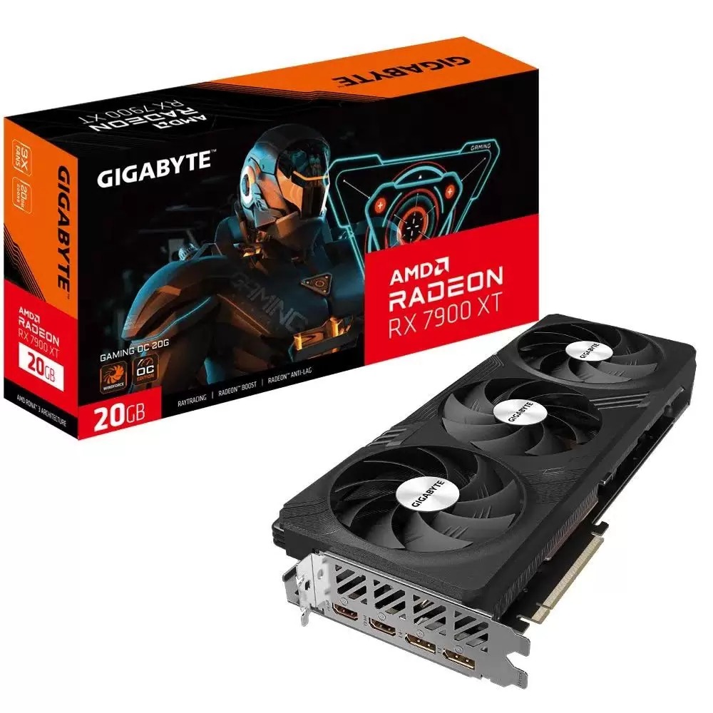 

Видеокарта GIGABYTE AMD Radeon RX 7900 XT GAMING OC (GV-R79XTGAMING OC-20GD), Черный, Radeon RX 7900 XT GAMING OC