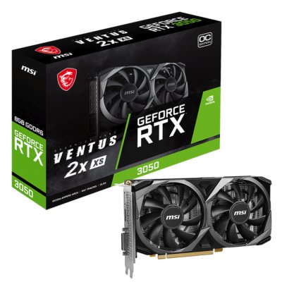 

Видеокарта MSI NVIDIA GeForce RTX 3050 VENTUS 2X OC, Черный, GeForce RTX 3050 VENTUS 2X OC