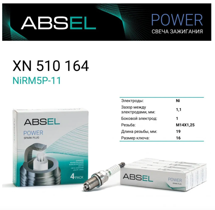 

Свеча зажигания NiRM5P-11 1шт
