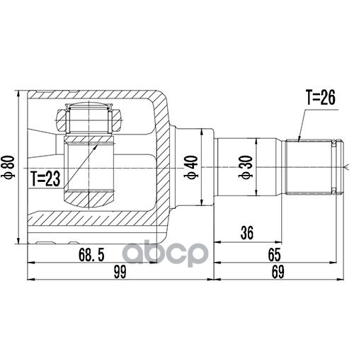 

ZIKMAR Z87935R ШРУС внутренний 1шт