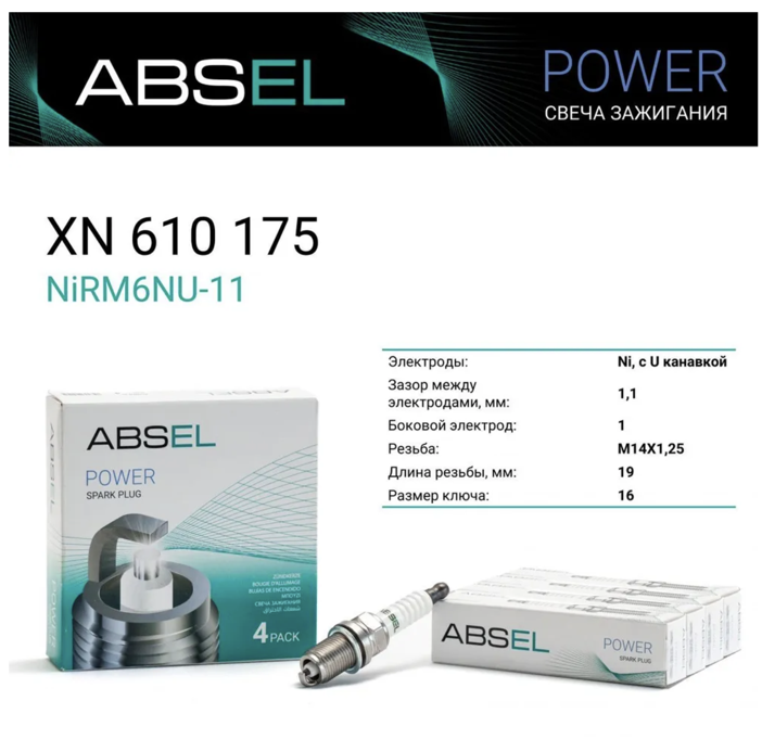

Свеча зажигания NiRM6NU-11 1шт