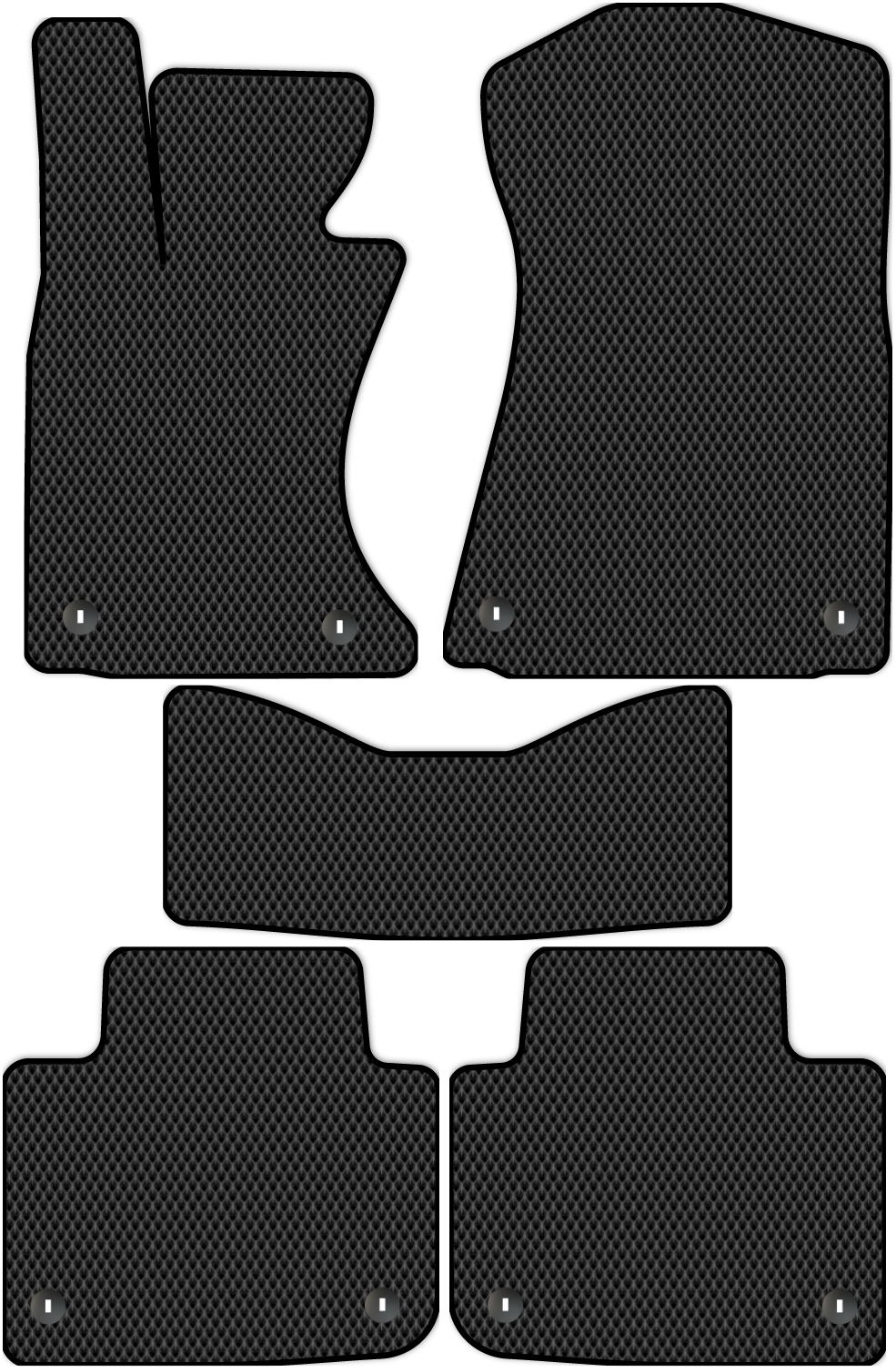 

Коврики ЭВА в салон для Lexus GS350 4 (L10) 2011 - 2016, 5 шт. черный, 3222-S5YLT-H