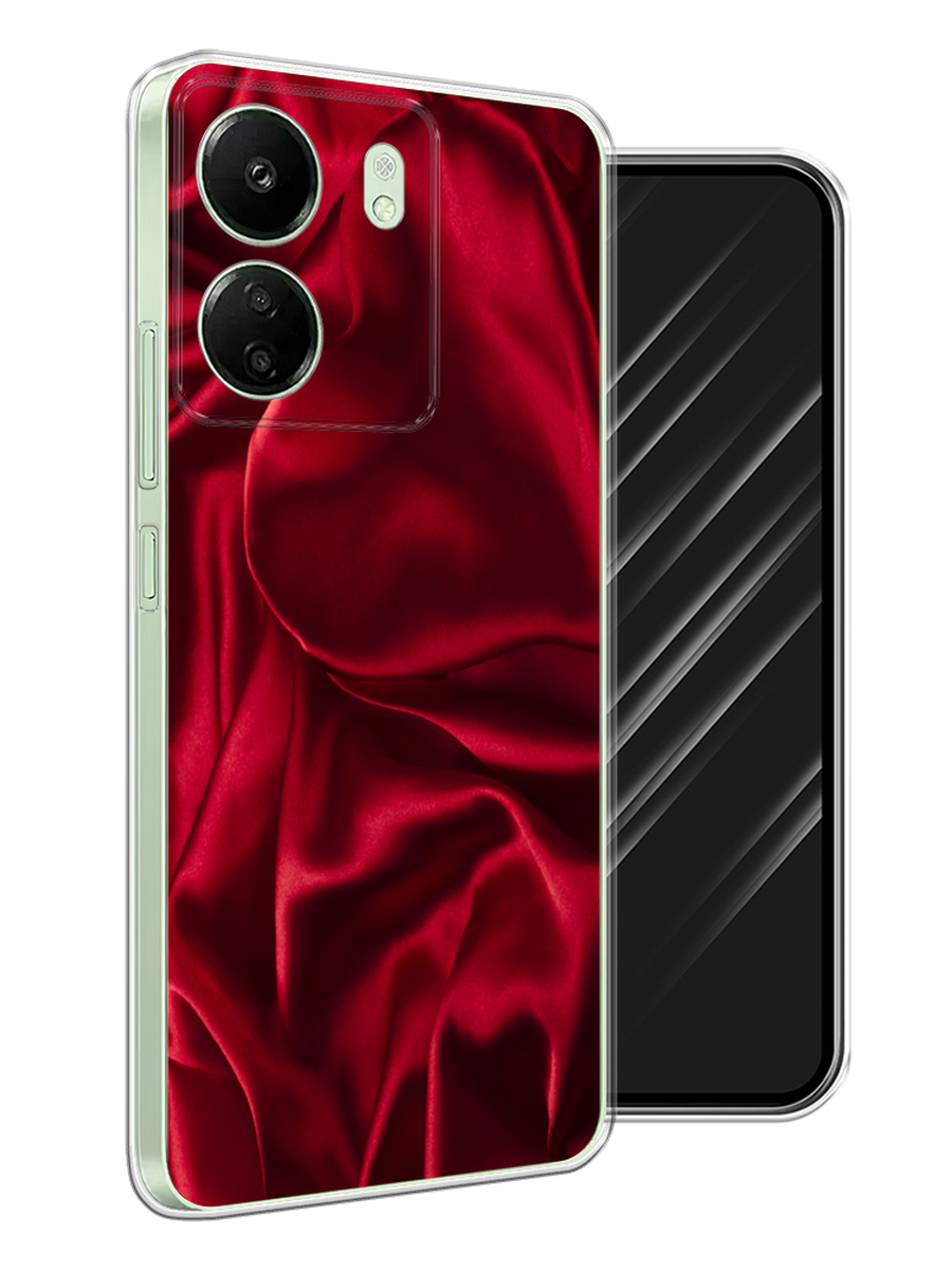 

Чехол Awog на Xiaomi Redmi 13C "Текстура красный шелк", 320550-1