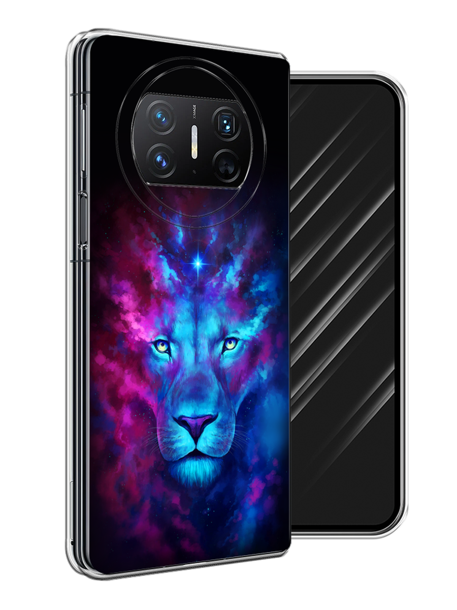 

Чехол Awog на Huawei Mate X3 "Космический лев", Голубой, 6122450-1