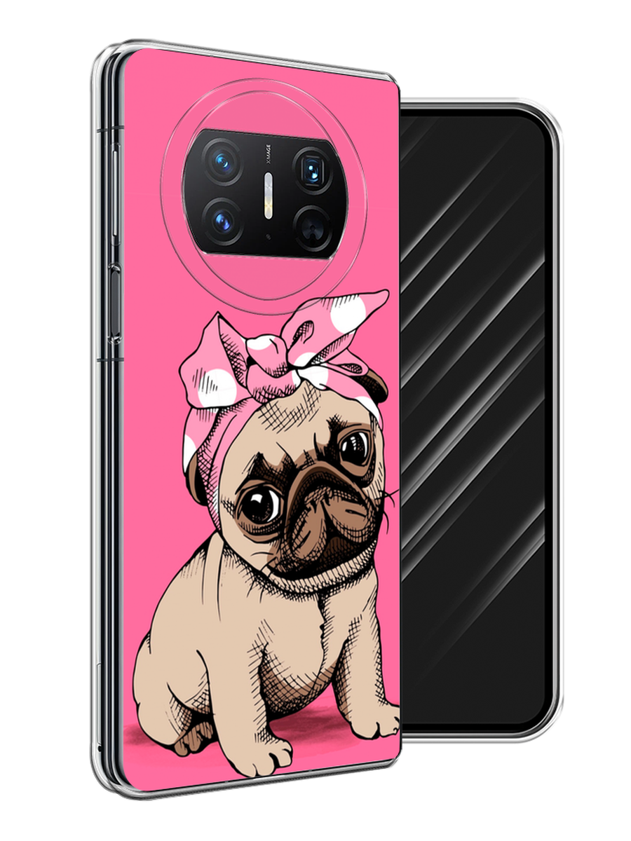 

Чехол Awog на Huawei Mate X3 "Dog Pin-Up", Розовый;бежевый, 6122450-1