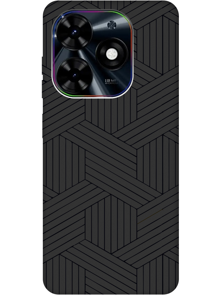 

Силиконовый чехол на Infinix Hot 40i с рисунком "Милый узор" Soft Touch черный, 20011894