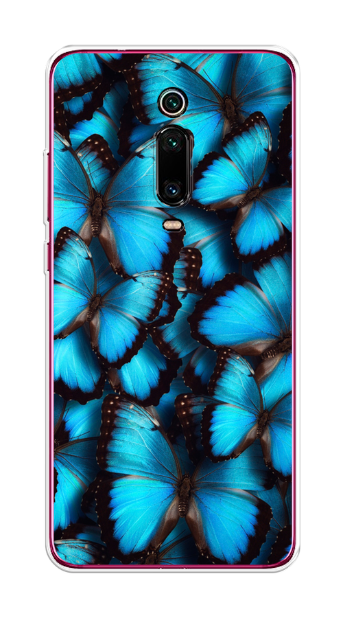 

Чехол на Xiaomi Redmi K20/K20 Pro/Mi 9T/9T Pro "Тропическая бабочка 2", Голубой;черный, 35650-1