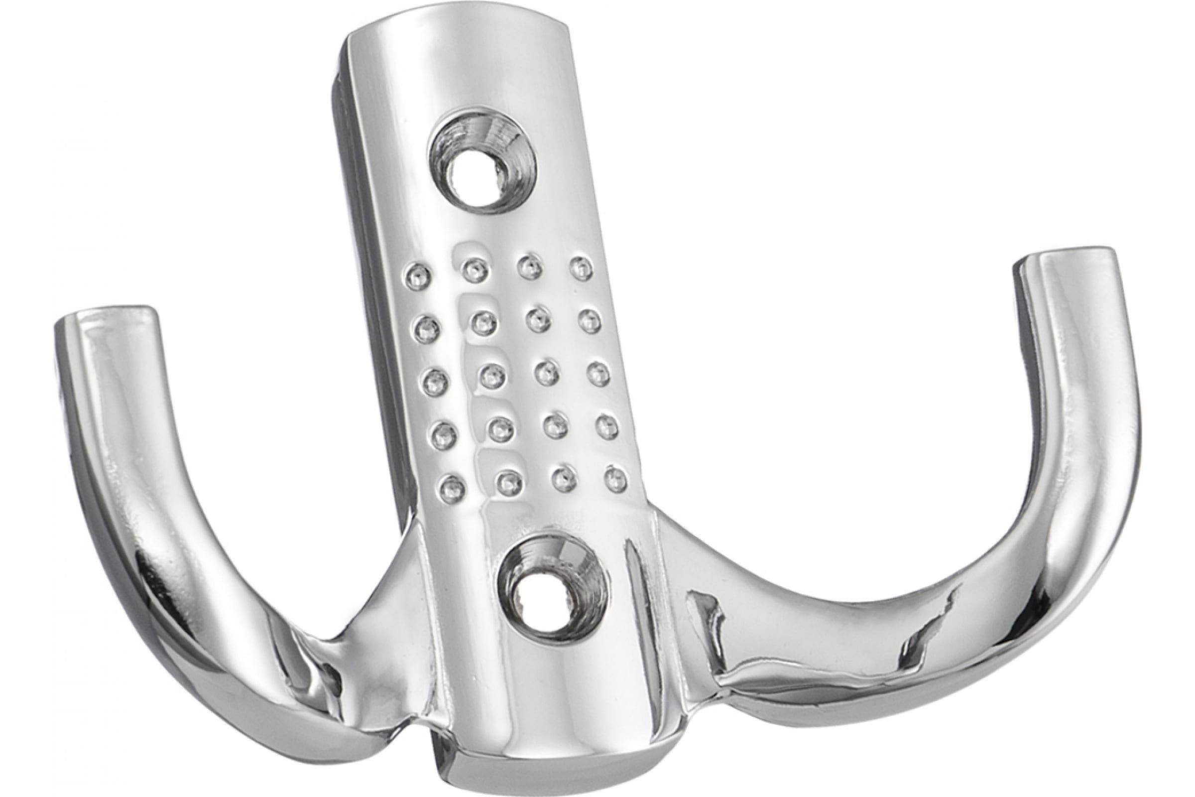 

Крючок мебельный двухрожковый, хром KR 0061, KR 0061