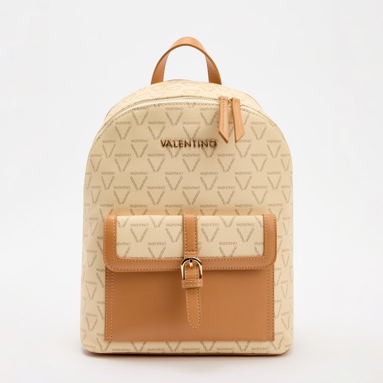 Рюкзак женский Valentino VBS3KG16RT бежевый, 33х25х13 см