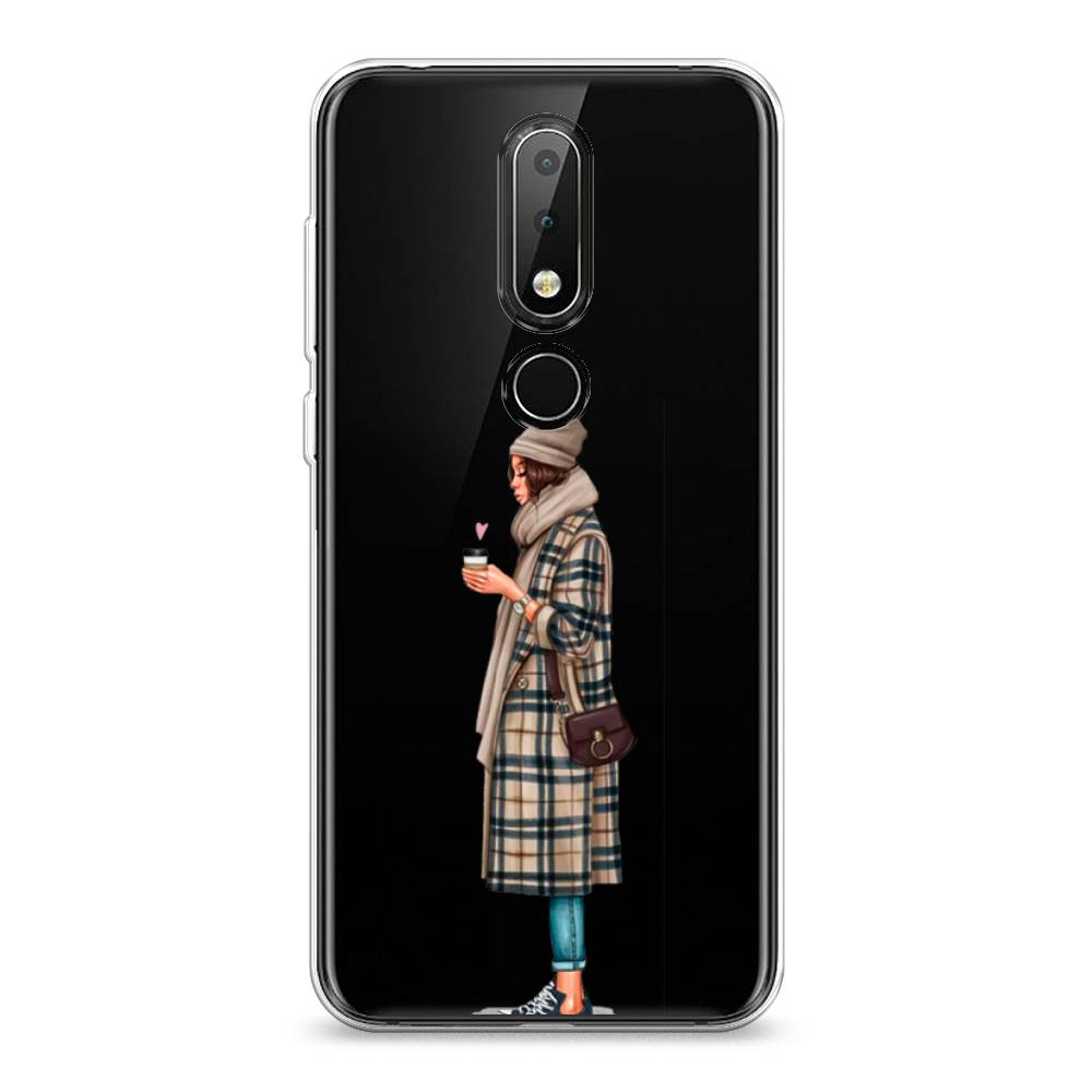 

Чехол на Nokia 6.1 Plus "Утренний кофе", Коричневый;бежевый, 121850-6