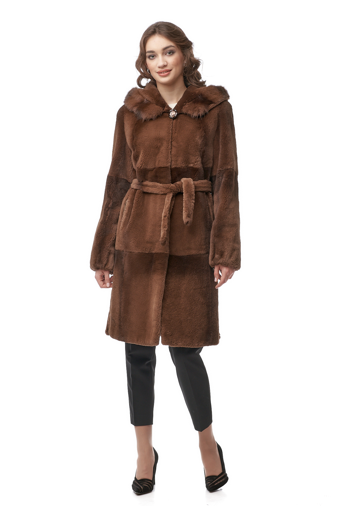 

Шуба женская МОСМЕХА 8018420 разноцветная 46 RU, 8018420