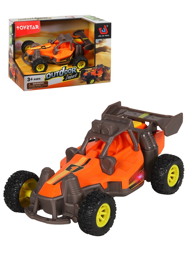 

Машинка детская инерционная JINJIA TOYSгоночный багги, оранжевый, JB0402672.