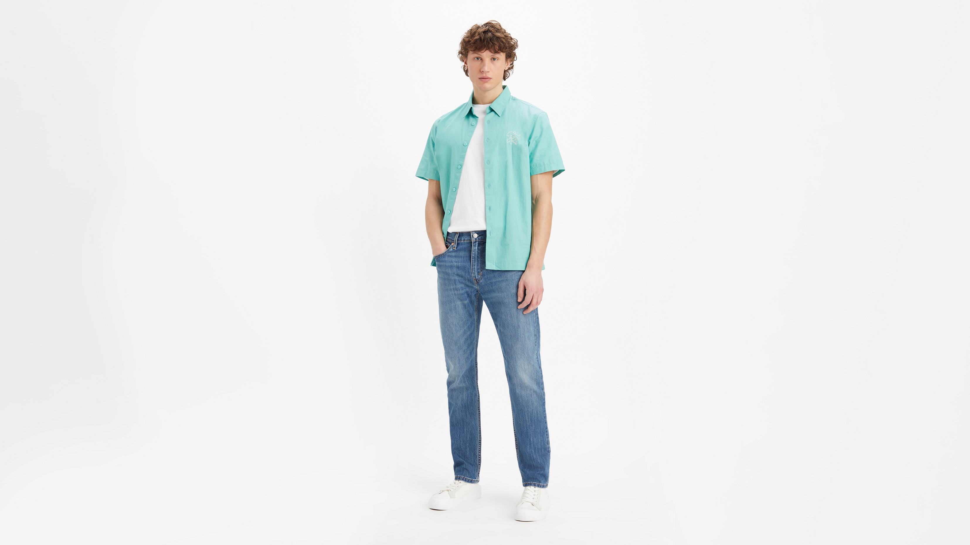 

Джинсы мужские Levi's 502 TAPER MED INDIGO - WORN IN синие 30/32, Синий, 502™ TAPER MED INDIGO - WORN IN