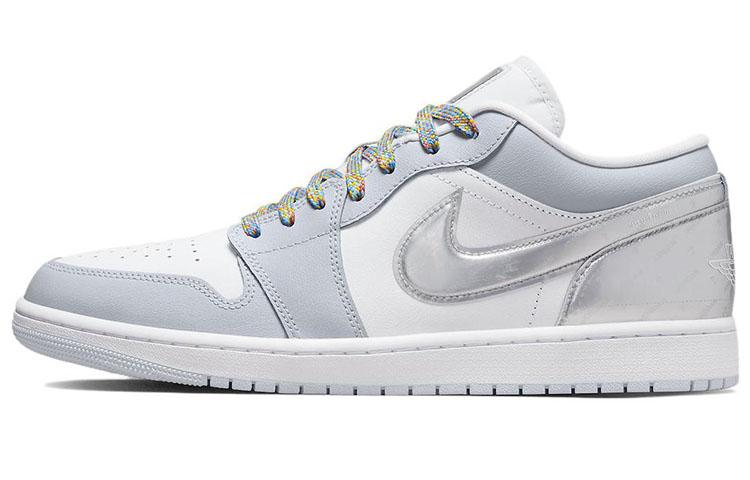 

Кеды унисекс Jordan Air Jordan 1 low se серые 47.5 EU, Серый, Air Jordan 1 low se