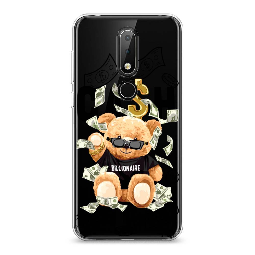 

Чехол на Nokia 6.1 Plus "Big cash", Черный;серый;бежевый, 121850-6