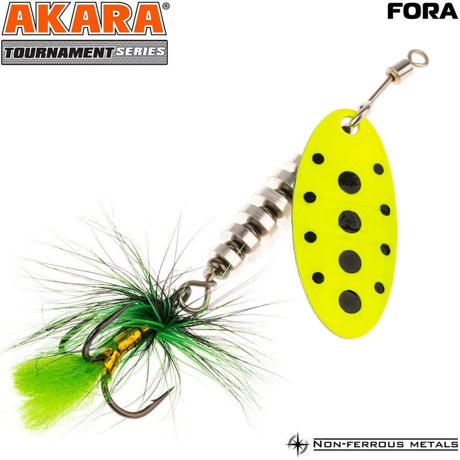 

Блесна Akara Tournament Series Fora 2 ATF2-8-A40 вертушка 8 гр 60 мм, Tournament Series Fora 2