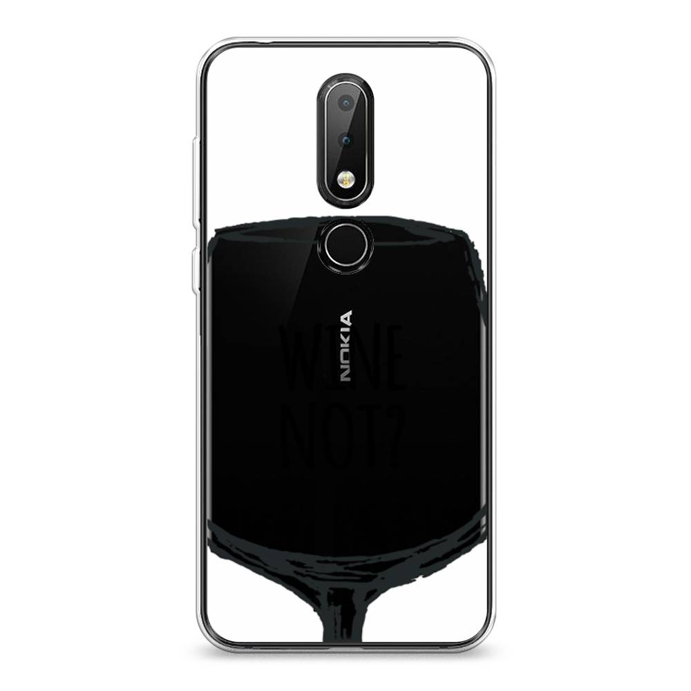 

Чехол на Nokia 6.1 Plus "Wine not white", Белый, 121850-6