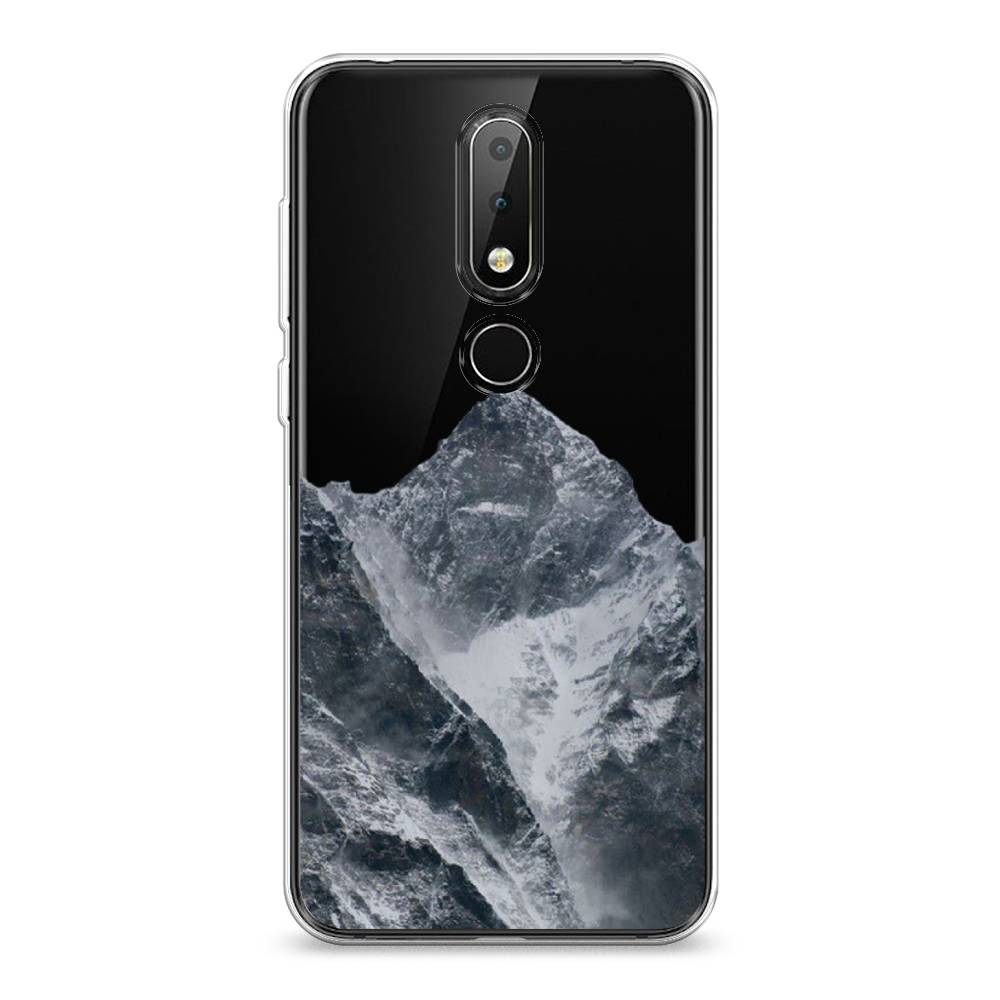 

Чехол на Nokia 6.1 Plus "Горы арт 4", Серый;бежевый, 121850-2