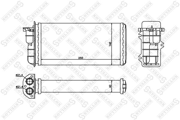 

Радиатор печки Stellox 1035008SX