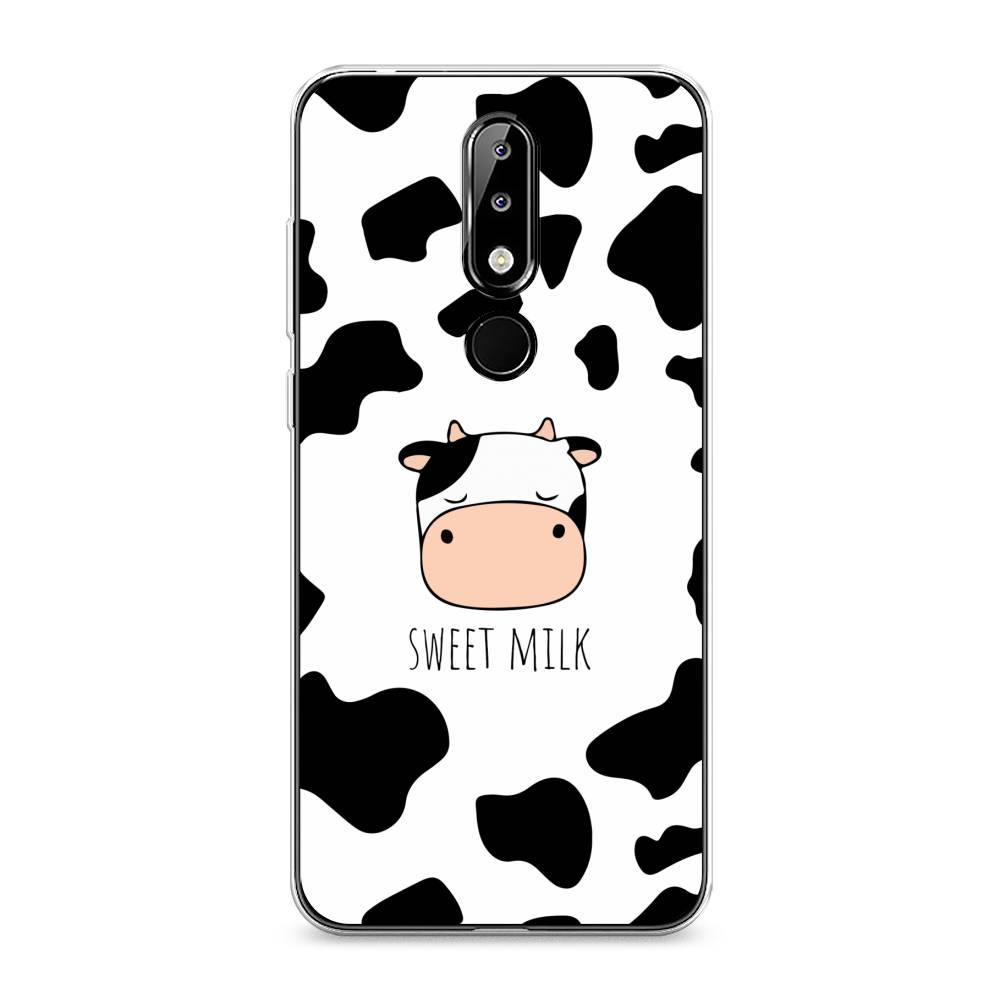 

Чехол на Nokia 5.1 Plus (X5) "Sweet milk", Розовый;белый;черный, 121950-1