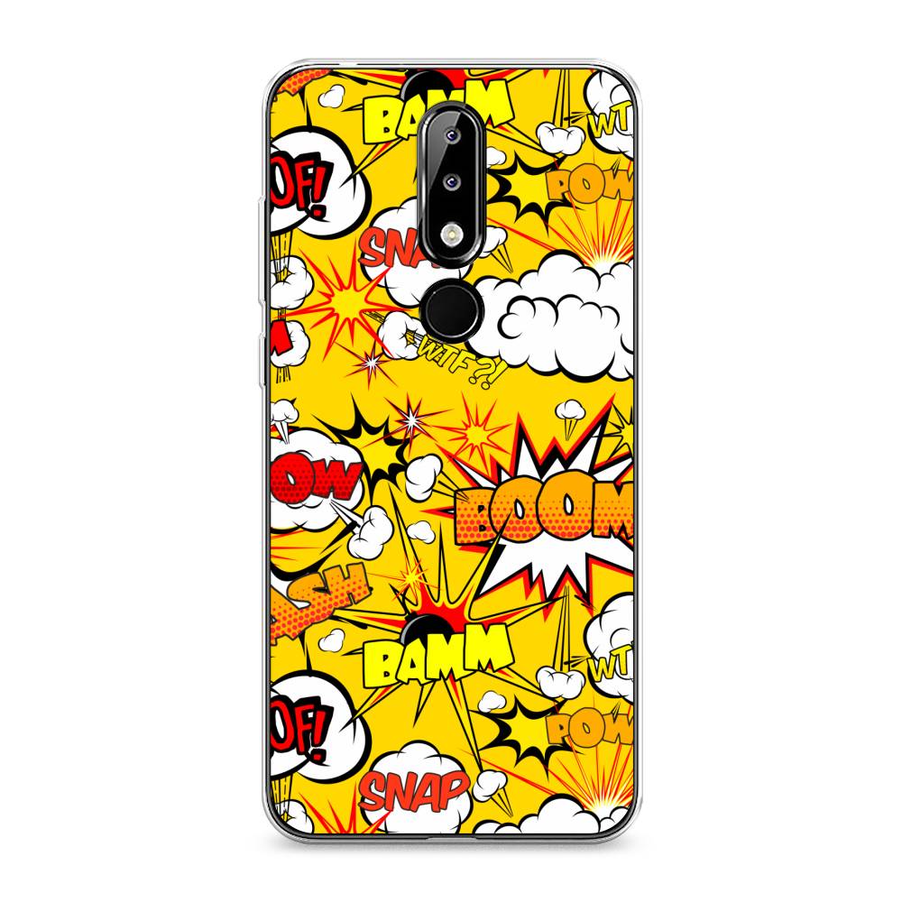 

Чехол на Nokia 5.1 Plus (X5) "Поп Арт эффекты", Желтый;белый;оранжевый, 121950-6