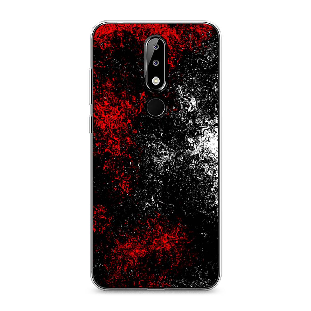 

Чехол на Nokia 5.1 Plus (X5) "Монотипия", Красный;черный;белый, 121950-3