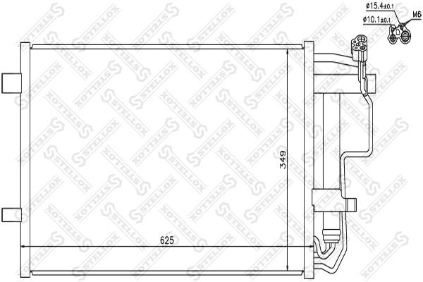 

Радиатор кондиционера Stellox 1045710SX