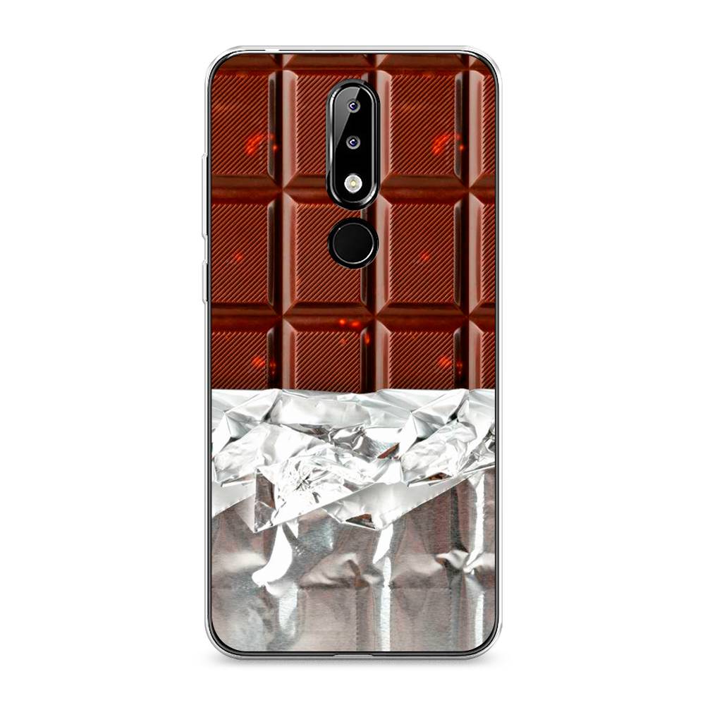 

Чехол на Nokia 5.1 Plus (X5) "Шоколад в обертке", Коричневый, 121950-6