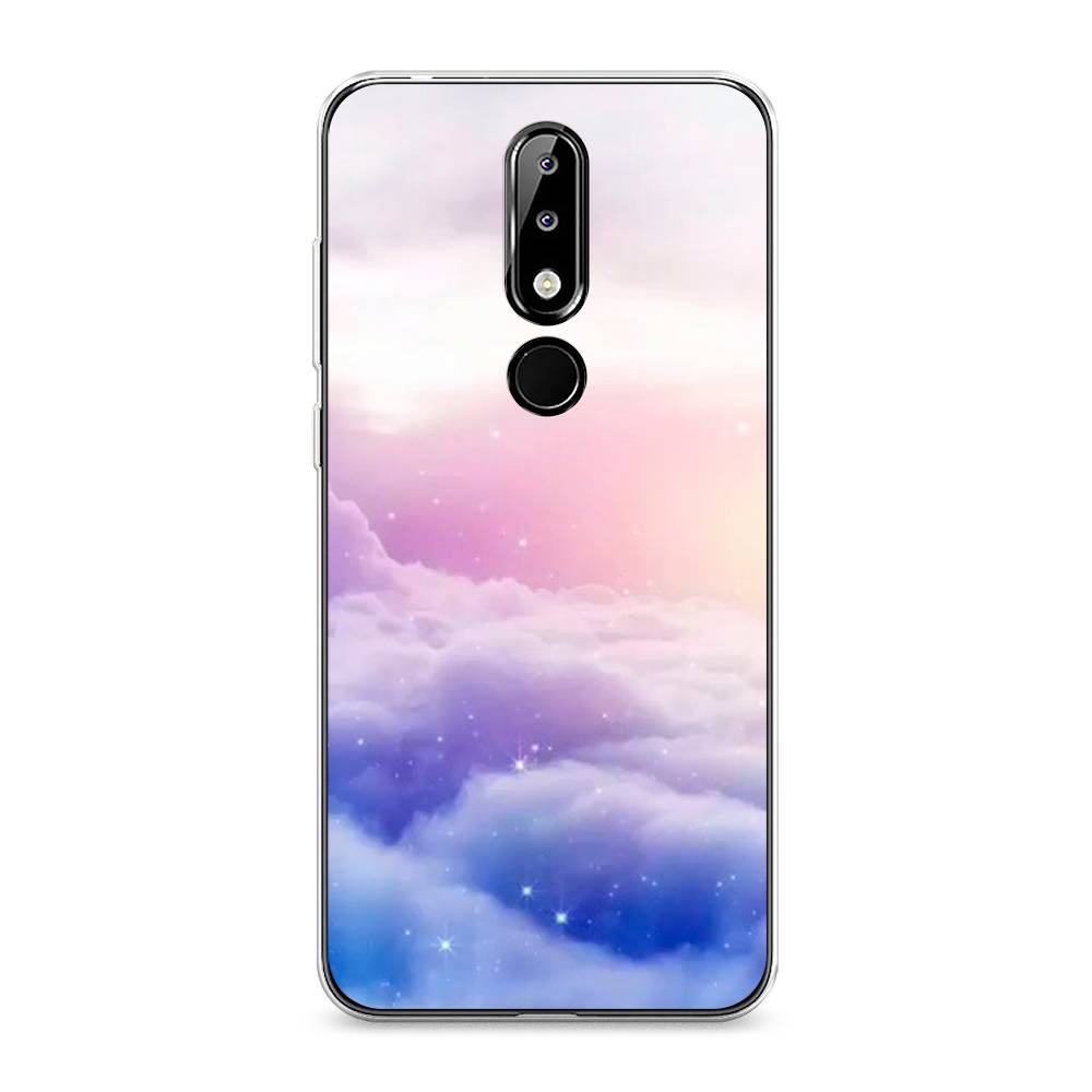 

Чехол на Nokia 5.1 Plus (X5) "Небеса", Голубой;белый;розовый, 121950-2