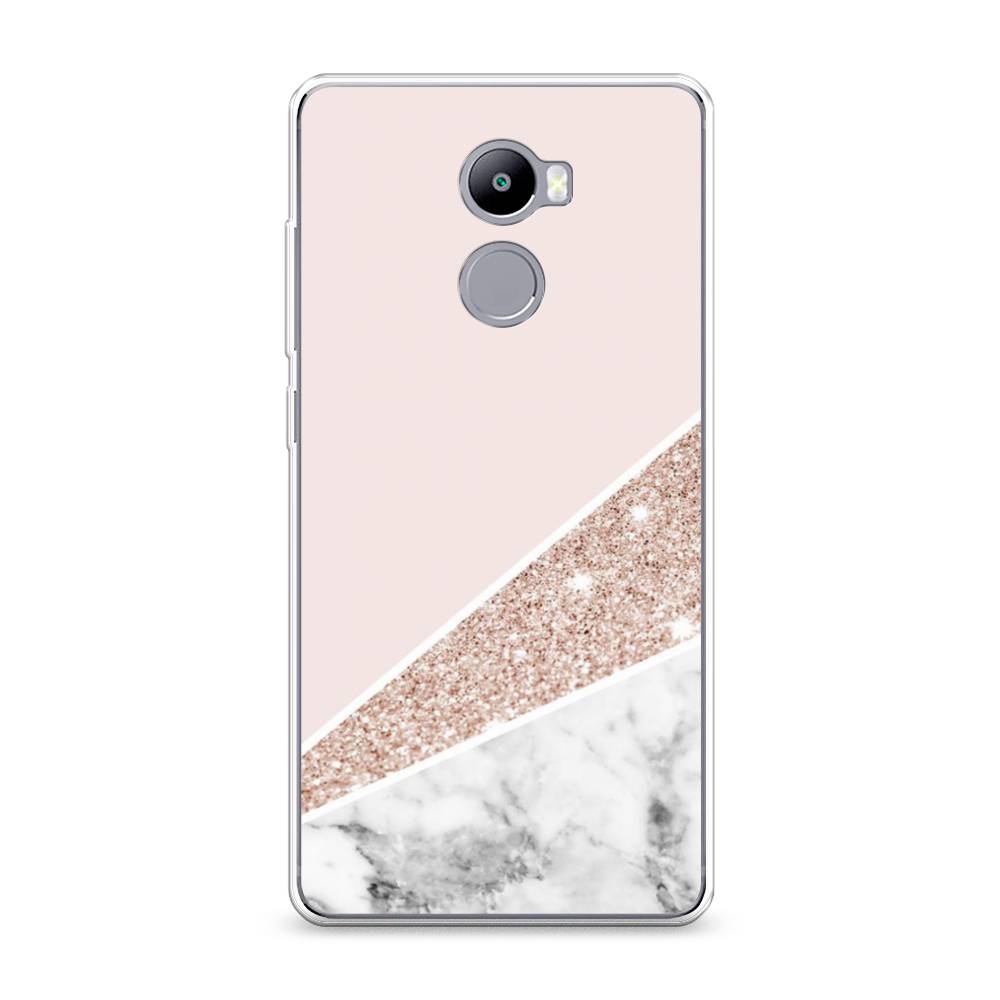 

Чехол на Xiaomi Redmi 4 "Блестящий розовый мрамор", 31150-3