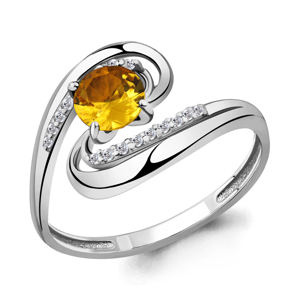 

Кольцо из серебра р.  AQUAMARINE 6520506А_925_р, 6520506А_925_р