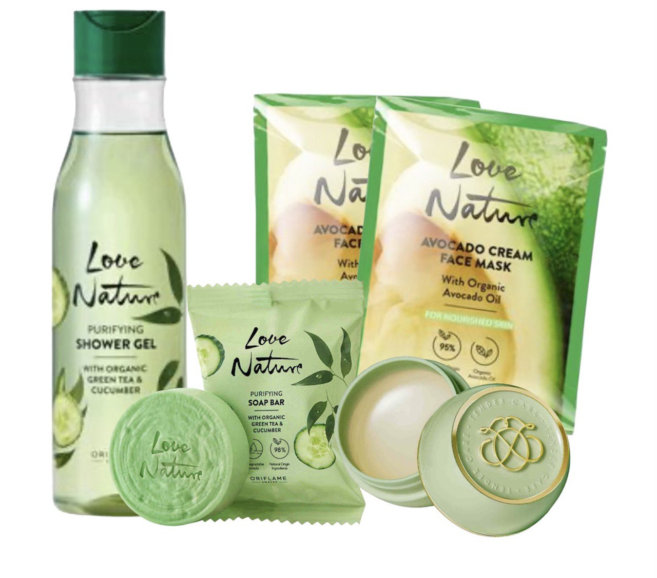 

Подарочный набор Oriflame Love Nature Зелёный чай и огурец, 41280