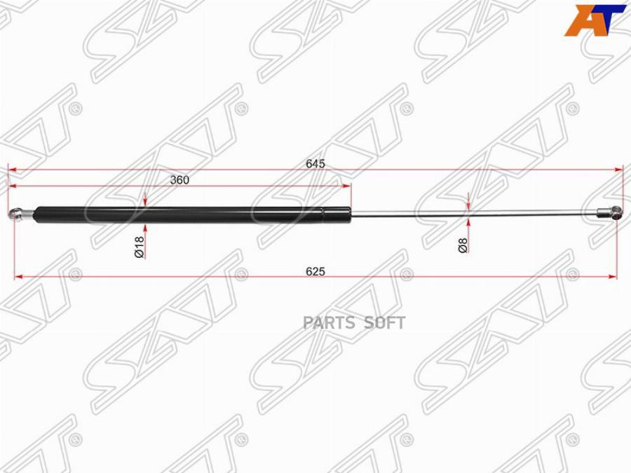 Амортизатор Крышки Багажника Mercedes-Benz M-Class W166 11- (Lh/Rh) Sat арт. ST-A166980196