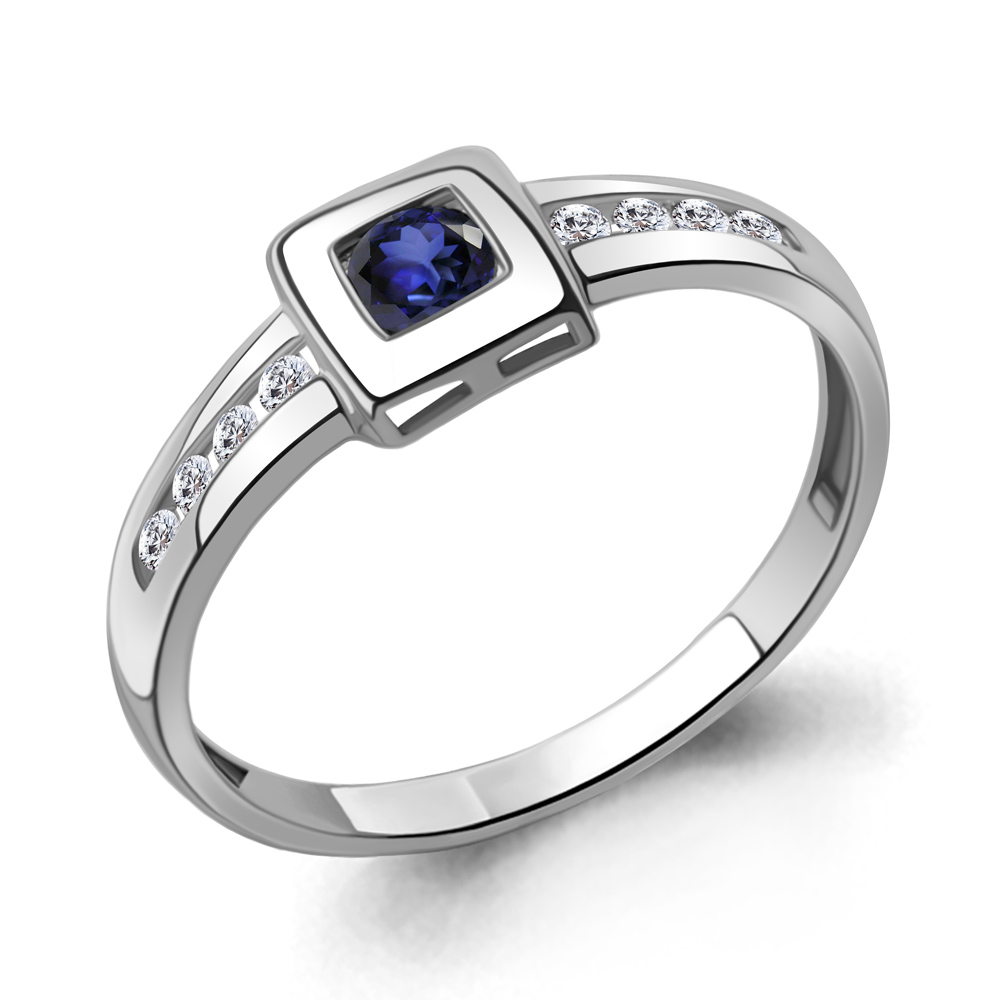 

Кольцо из серебра р. 16 AQUAMARINE 68009Н_925_р, 68009Н_925_р