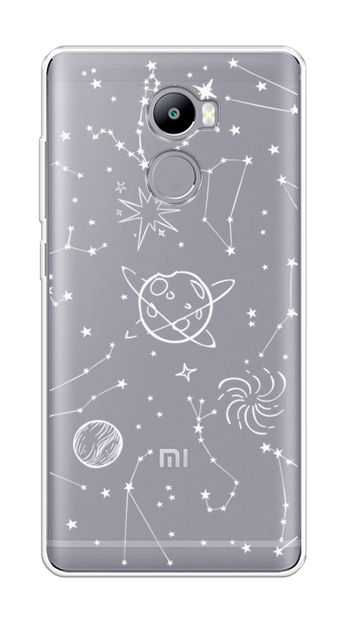 

Чехол на Xiaomi Redmi 4 "Планеты в космосе", Белый, 31150-2